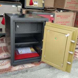 Két Sắt Điện Tử BN58-DT, Đen Vàng, Việt Tiệp, Nặng 55kg, Két Sắt Bắc Giang, Két Sắt Việt Tiệp Bắc Giang.