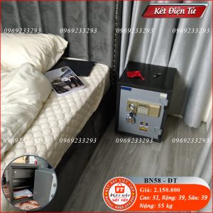 Két Sắt Điện Tử BN58-DT, Đen, Việt Tiệp, Nặng 55kg, Két Sắt Bắc Giang, Két Sắt Việt Tiệp Bắc Giang.