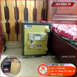 Két Sắt Điện Tử BN58-DT, Đen, Việt Tiệp, Nặng 55kg, Két Sắt Bắc Giang, Két Sắt Việt Tiệp Bắc Giang.