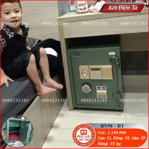 Két Sắt Điện Tử BN58-DT, Đen, Việt Tiệp, Nặng 55kg, Két Sắt Bắc Giang, Két Sắt Việt Tiệp Bắc Giang.