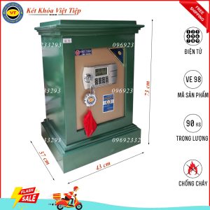 Két Sắt Điện Tử VE98, Xanh, Việt Tiệp, Nặng 90kg.