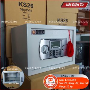 Két Sắt Điện Tử BN26-DT, Đen, Việt Tiệp, Nặng 10kg, Két Sắt Bắc Giang, Két Sắt Việt Tiệp Bắc Giang.