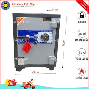 Két Khóa Cơ VTC45, Đen Ghi, Việt Tiệp, Nặng 98kg.
