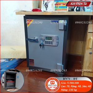 Két Sắt Điện Tử BN71-DT, Đen Vàng, Việt Tiệp, Nặng 130kg, Két Sắt Bắc Giang, Két Sắt Việt Tiệp Bắc Giang.