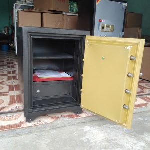 Két Sắt Điện Tử BN71-DT, Đen Vàng, Việt Tiệp, Nặng 130kg, Két Sắt Bắc Giang, Két Sắt Việt Tiệp Bắc Giang.