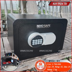 Két Sắt Điện Tử Mini BN24, Xanh Ngọc, Việt Tiệp, Nặng 7kg, Két Sắt Bắc Giang, Két Sắt Việt Tiệp Bắc Giang.