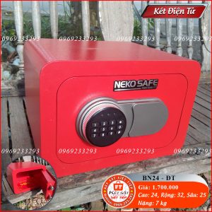 Két Sắt Điện Tử Mini BN24, Xanh Ngọc, Việt Tiệp, Nặng 7kg, Két Sắt Bắc Giang, Két Sắt Việt Tiệp Bắc Giang.
