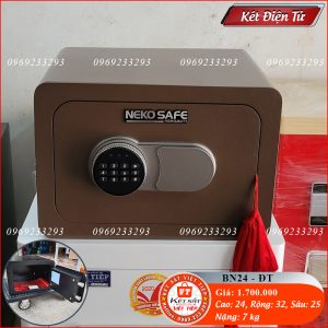 Két Sắt Điện Tử Mini BN24, Xanh Ngọc, Việt Tiệp, Nặng 7kg, Két Sắt Bắc Giang, Két Sắt Việt Tiệp Bắc Giang.