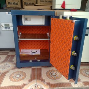 Két Sắt Vân Tay Điện Tử SPM680 – VTDT, Xanh cô ban, Việt Tiệp, Nặng 65kg, Két Sắt Bắc Giang, Két Sắt Việt Tiệp Bắc Giang.