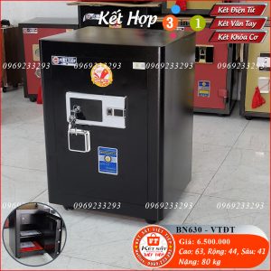 Két Sắt Vân Tay Điện Tử BN630 – VTDT, Đen, Việt Tiệp, Nặng 80kg, Két Sắt Bắc Giang, Két Sắt Việt Tiệp Bắc Giang.