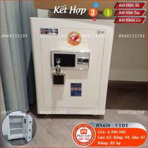 Két Sắt Vân Tay Điện Tử BN630 – VTDT, Đen, Việt Tiệp, Nặng 80kg, Két Sắt Bắc Giang, Két Sắt Việt Tiệp Bắc Giang.