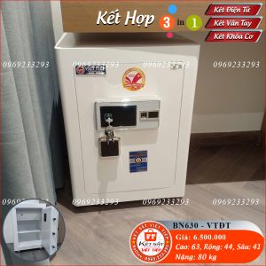 Két Sắt Vân Tay Điện Tử BN630 – VTDT, Đen, Việt Tiệp, Nặng 80kg, Két Sắt Bắc Giang, Két Sắt Việt Tiệp Bắc Giang.