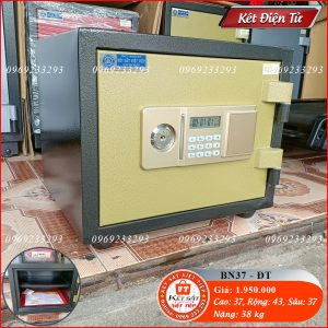 Két Sắt Điện Tử BN37-DT, Đen Đỏ, Việt Tiệp, Nặng 38kg, Két Sắt Bắc Giang, Két Sắt Việt Tiệp Bắc Giang.
