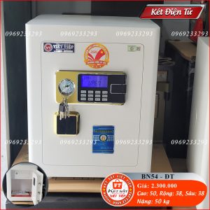 Két Sắt Điện Tử BN54-DT, Đen, Việt Tiệp, Nặng 50kg, Két Sắt Bắc Giang, Két Sắt Việt Tiệp Bắc Giang.