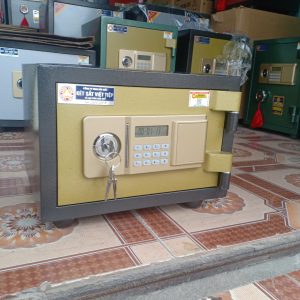 Két Sắt Điện Tử BN18-DT, Đen Vàng, Việt Tiệp, Nặng 28kg, Két Sắt Bắc Giang, Két Sắt Việt Tiệp Bắc Giang.